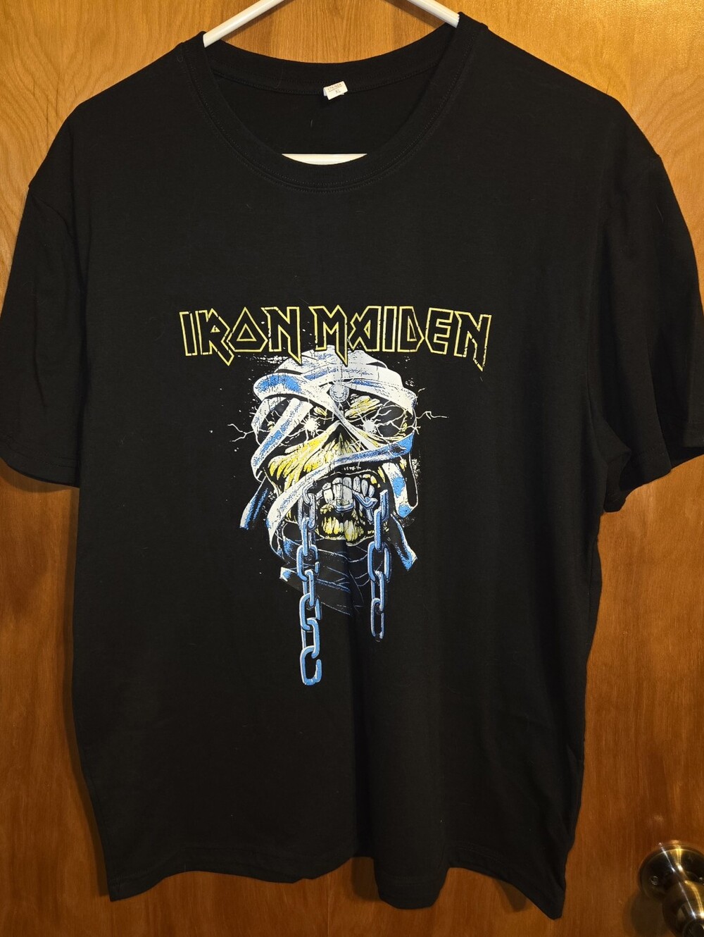 Iron Maiden Powerslave Reproduction T Shirt Size XL